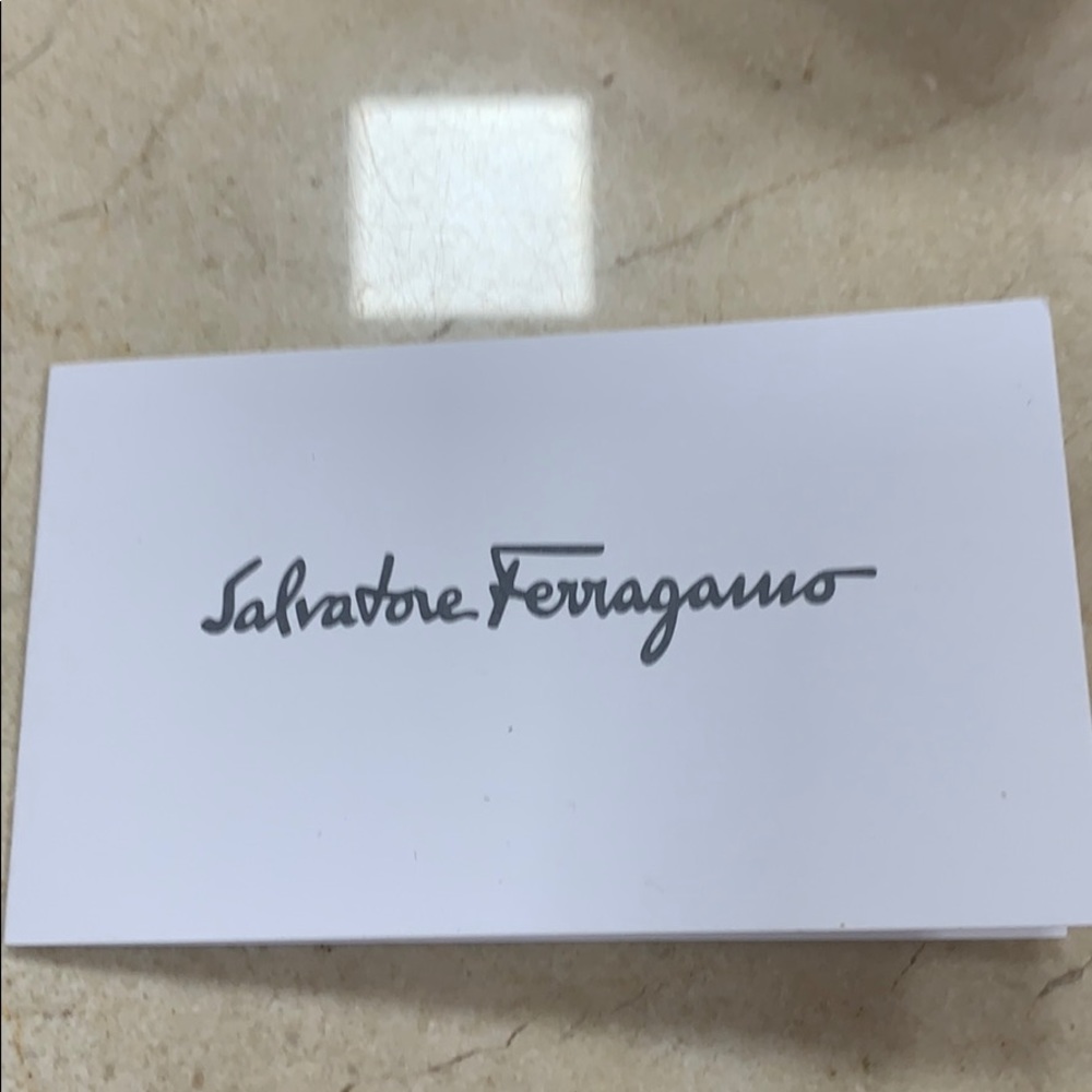 SALVATORE FERRAGAMO RED WHITE STRIPED FABRIC JUTE ESPADRILLES W/CALF LEATHER 8.5 - Picture 13 of 14